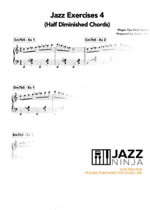 Jazz Exercises 4 (Half Diminished chords)